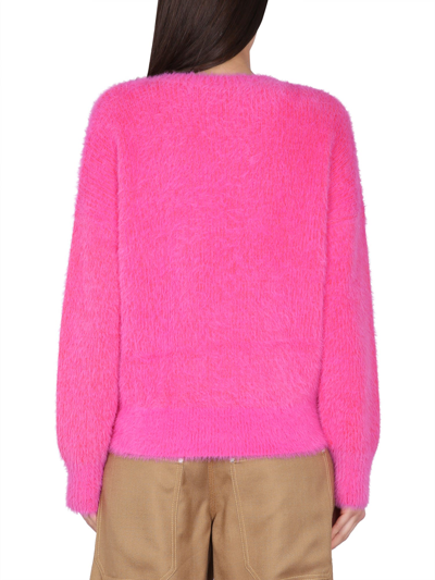 Shop Stella Mccartney Wool Blend Sweater In Fucsia