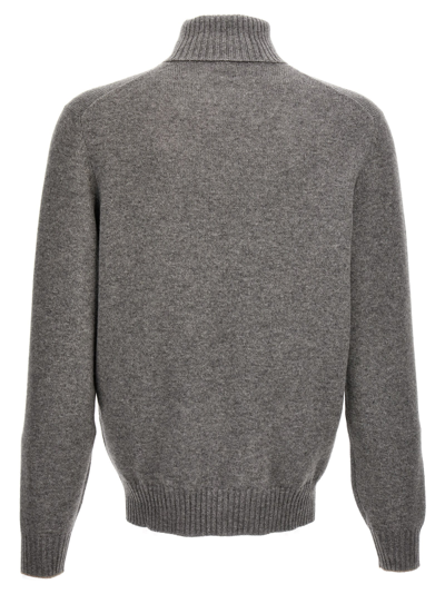 Shop Brunello Cucinelli Cachemire Turtleneck Sweater In Multicolor