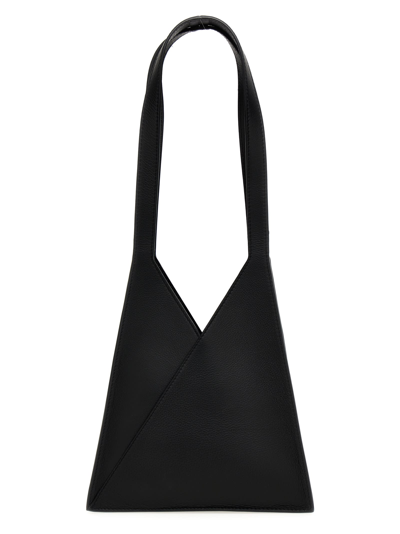 Shop Mm6 Maison Margiela Accordion Japanese Shoulder Bag In Black