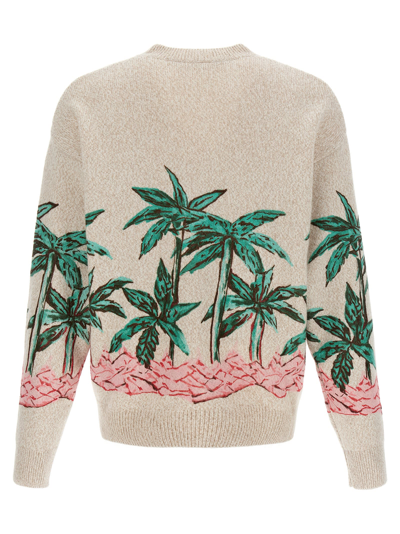 Shop Palm Angels Palms Row Printed Sweater In Multicolor