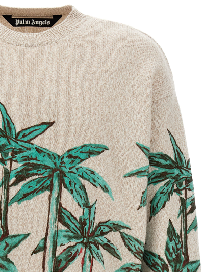 Shop Palm Angels Palms Row Printed Sweater In Multicolor