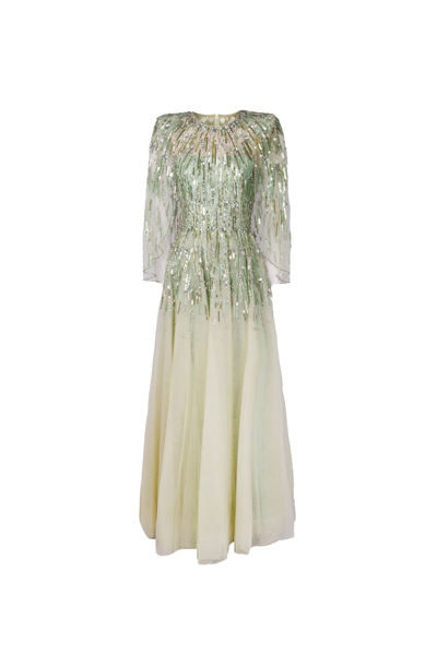 Shop Jenny Packham Dress In Verde