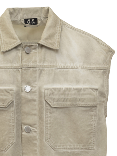 Shop 44 Label Group Vest With Logo In Sand
