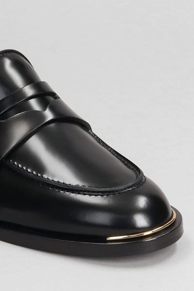 Shop Giuseppe Zanotti Loafers In Black Leather