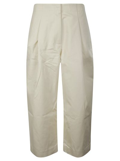 Shop Studio Nicholson Continuity - Pants - Deep Pleat Volume Ankle C In Cream