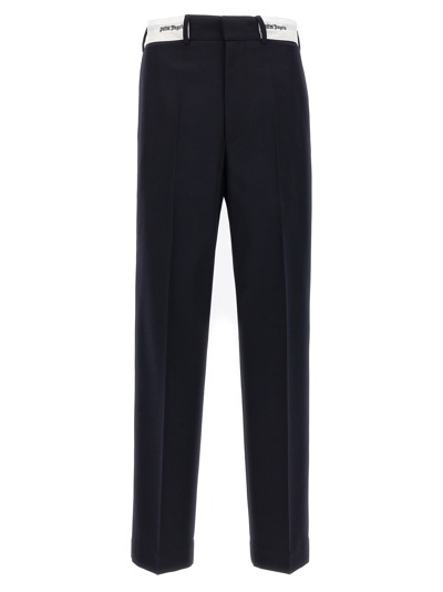 Shop Palm Angels Sartorial Tape Chino Pants In Black