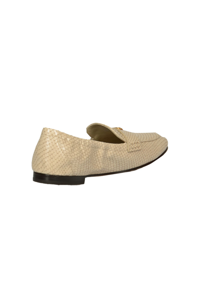 Shop Tory Burch Ballet Loafers In Taupe Snake