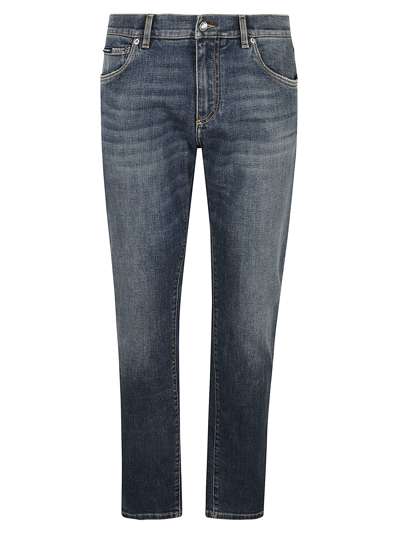 Shop Dolce & Gabbana Classic Fitted Jeans In Variante Abbinata