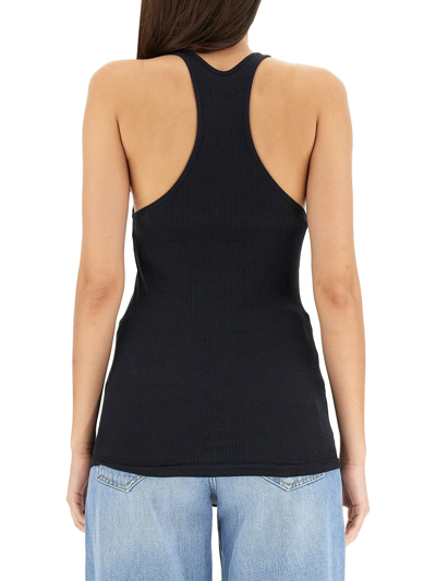 Shop Isabel Marant Tops With Logo In Nero