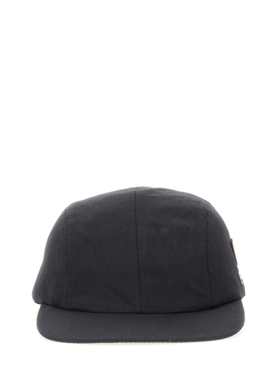 Shop Kenzo Hat With Embroidery In Nero