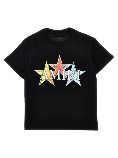 Shop Amiri Stars T-shirt In White/black