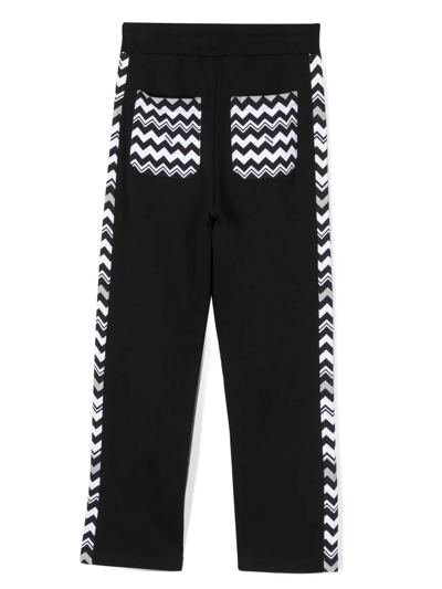 Shop Missoni Sweatpants With Print In Black