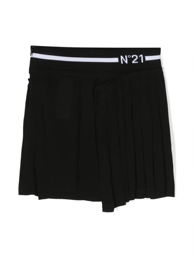 Shop N°21 Logo Skirt In Black