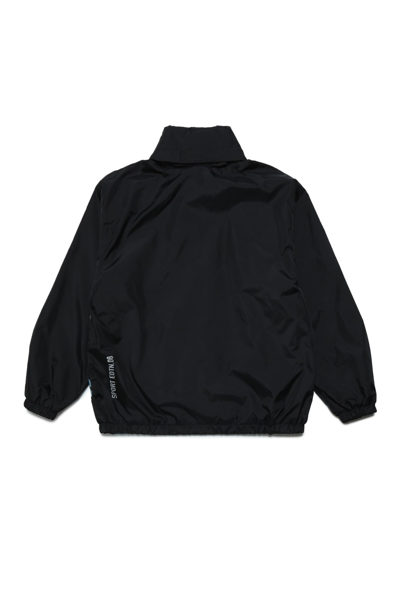 Shop Dsquared2 D2j414u Jacket Dsquared Lightweight Jacket With 3d Cube Logo In Black