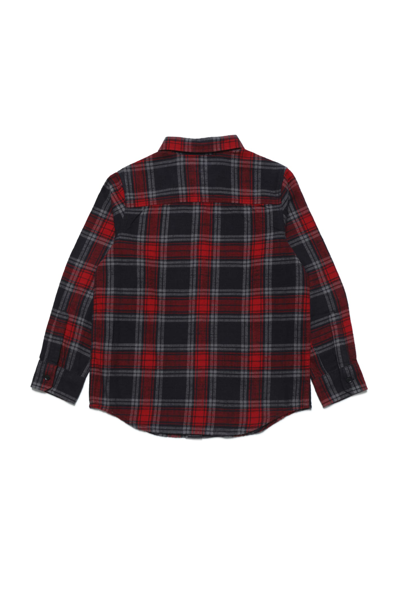 Shop Diesel Cumbe Shirt  Plaid Flannel Shirt In New Red