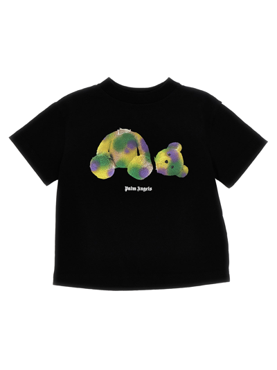 Shop Palm Angels Teddy T-shirt In Black