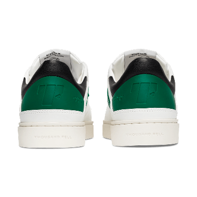 Shop Thousand Fell Men's Court Sneakers | White-black-kelly Green