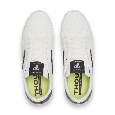Shop Thousand Fell Men's Court Sneakers | White-black
