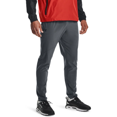 Shop Under Armour Mens  Stretch Woven Pants In Pitch Gray/black