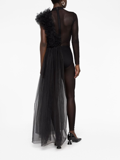Shop Alchemy Layered Tulle Jumpsuit In Black