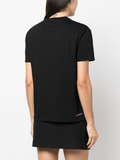 Shop Karl Lagerfeld Ikon/k Bag Print T-shirt In Black