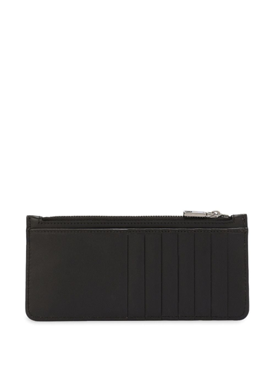 Shop Dolce & Gabbana Logo-print Leather Wallet In Black