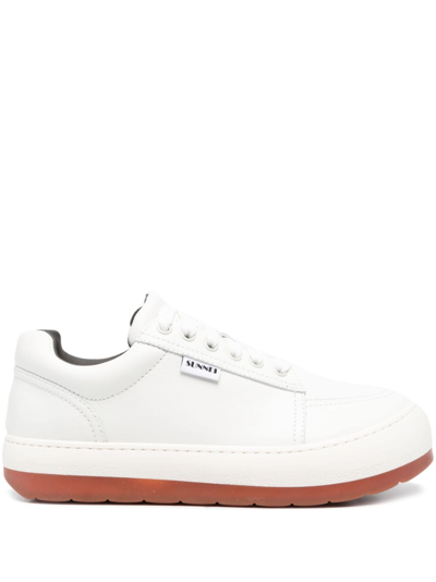 Shop Sunnei Dreamy Lace-up Sneakers In White