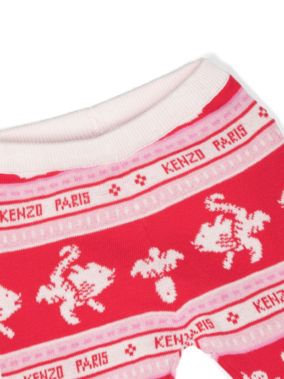 Shop Kenzo Logo-print Two-piece Tracksuit In Pink