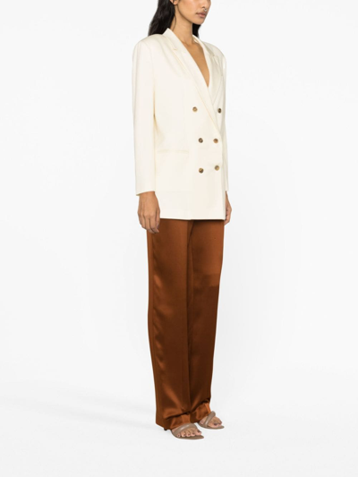 Fabiana Filippi Double-breasted Blazer In White