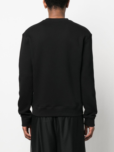 Roberto Cavalli Mirror Snake-print Sweatshirt In Black