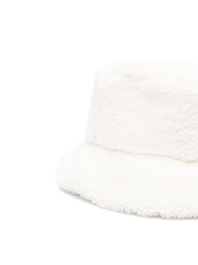 Shop Karl Lagerfeld K/ikonik 2.0 Bucket Hat In White