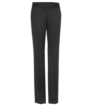 Stella Mccartney Vivian Wool Straight-leg Pants In Navy