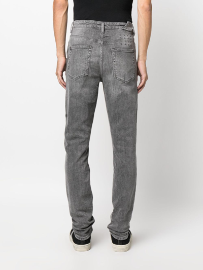 Shop Ksubi Chitch Monokrome Mid-rise Jeans In Grey