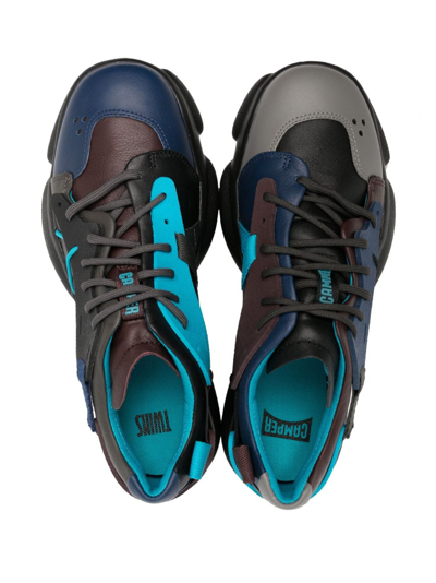 Camper Twins Mismatched Sneakers In Purple