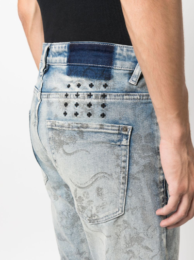 Ksubi Men's Van Winkle Unearthly Graphic Jeans In Blue