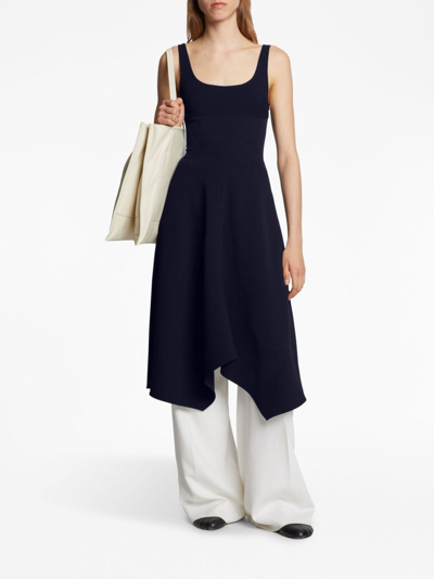 Shop Proenza Schouler White Label Barre Bustier Dress In Blue