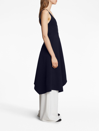 Shop Proenza Schouler White Label Barre Bustier Dress In Blue