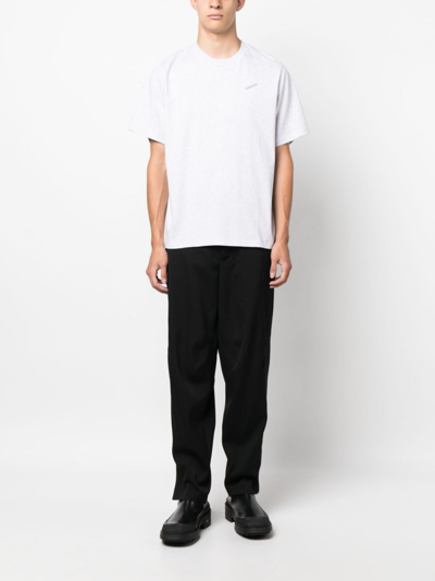 Coperni Logo-print Cotton T-shirt In Grey