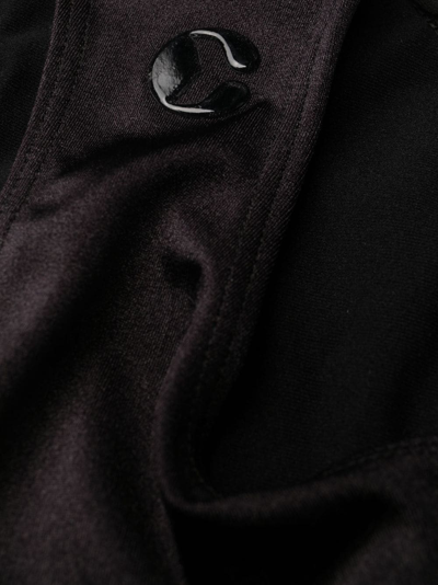 Shop Leslie Amon Logo-patch Bikini Botton In Black