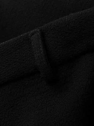 Etro Flared Wool-blend Trousers In Black