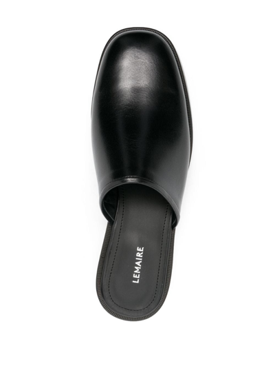 Shop Lemaire Square-toe 35mm Mules In Black