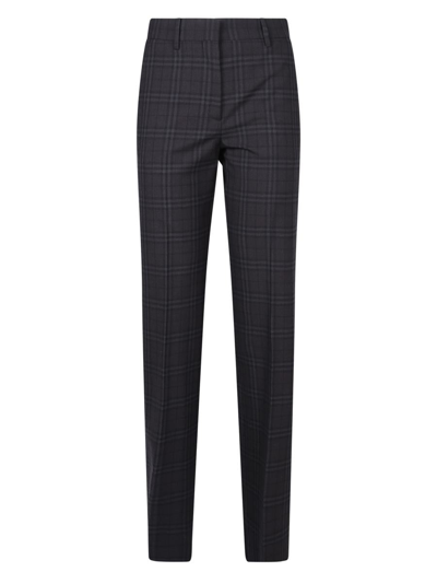 Shop Burberry Trousers In Grey