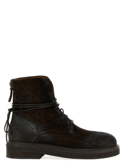 Shop Marsèll 'parrucca' Combat Boots In Brown