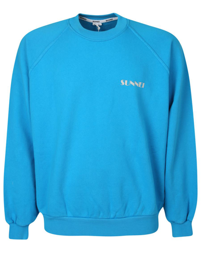 Shop Sunnei Sweatshirts In Blue