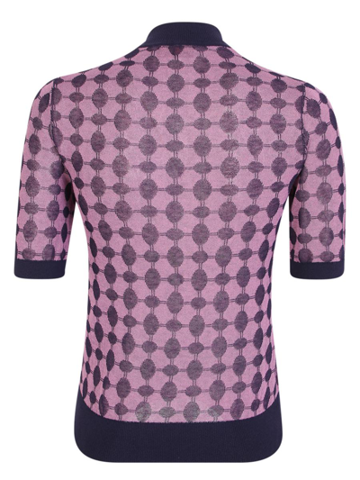 Tory Burch Cotton Knitwear In Purple