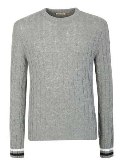 Shop Valentino Knitwear In Grey
