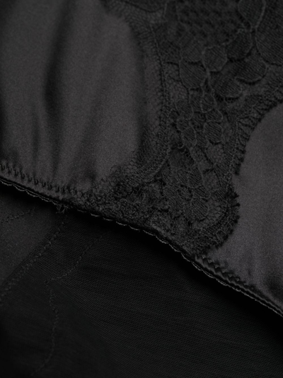 Shop Dolce & Gabbana Lace-detail Zipped Briefs In Black