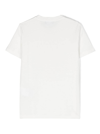 Shop Versace Medusa-head Print Cotton T-shirt In White