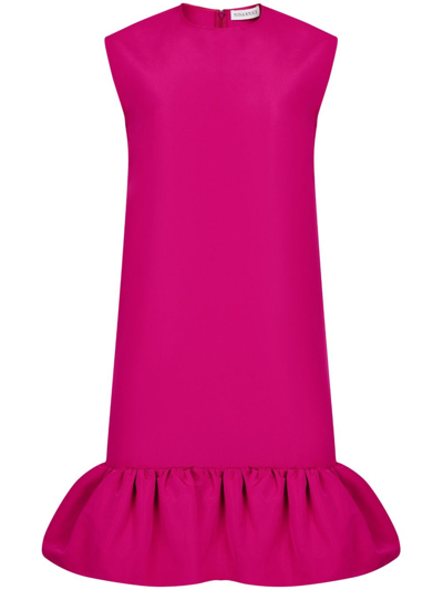 Shop Nina Ricci Sleeveless Peplum Hem Minidress In Pink