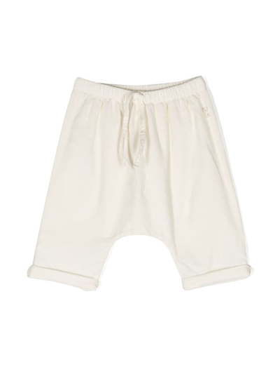 Shop Teddy & Minou Cotton Corduroy Trousers In White